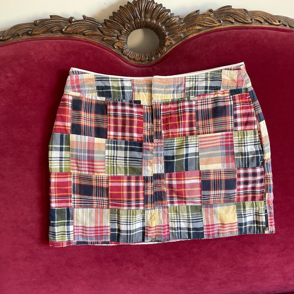 Lands End Canvas Madras Skirt